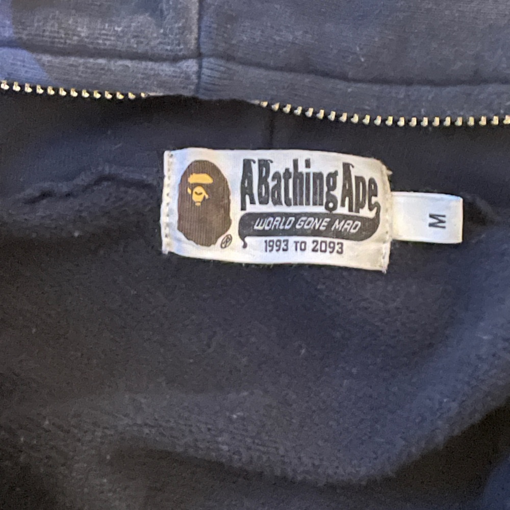 Navy Blue Bape Zip up - Picture 7 of 10